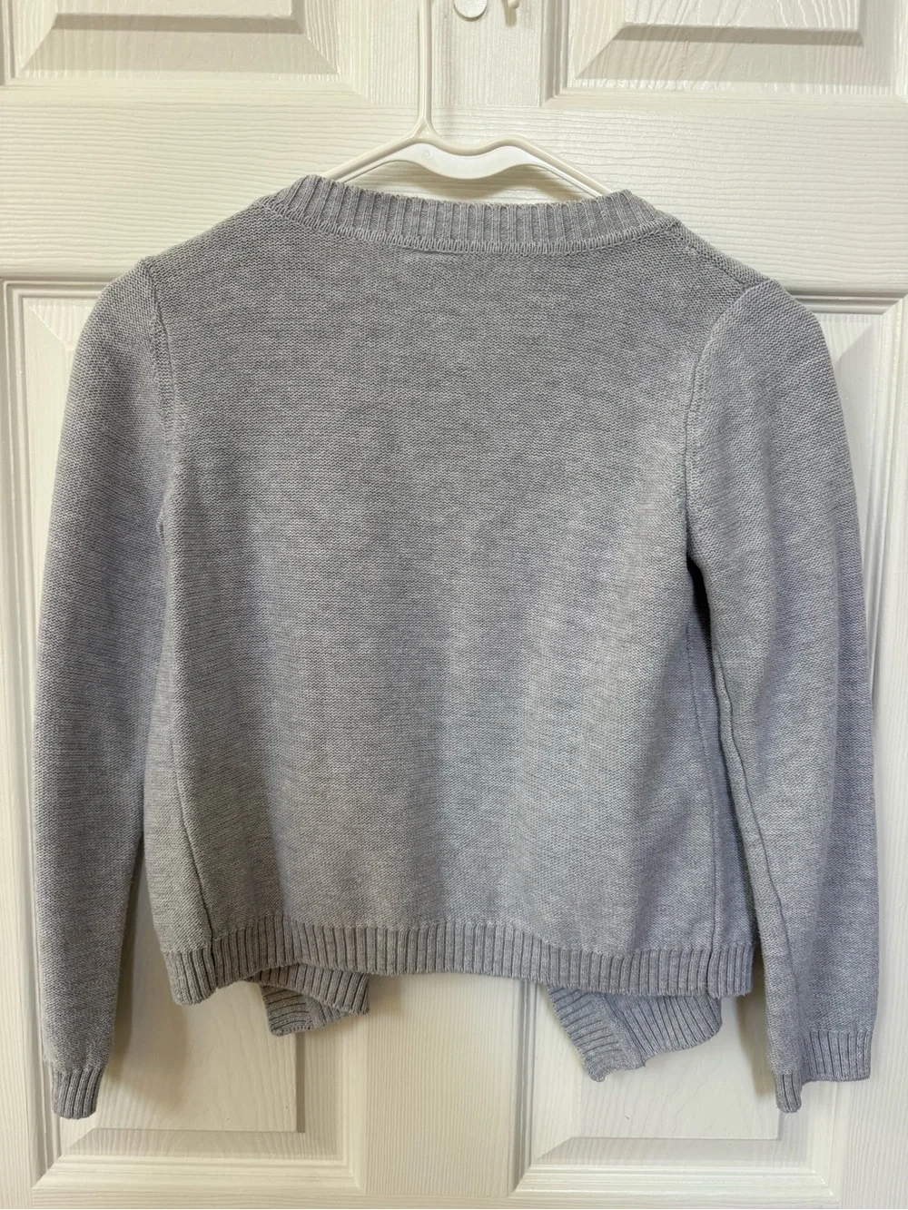 Gymboree Gray Open-Front Draped Cardigan